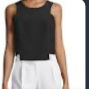 Milly Black Structured Sleeveless Top Cocktail Women’s Size 8